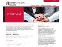 Tablet Screenshot of fraternallaw.com